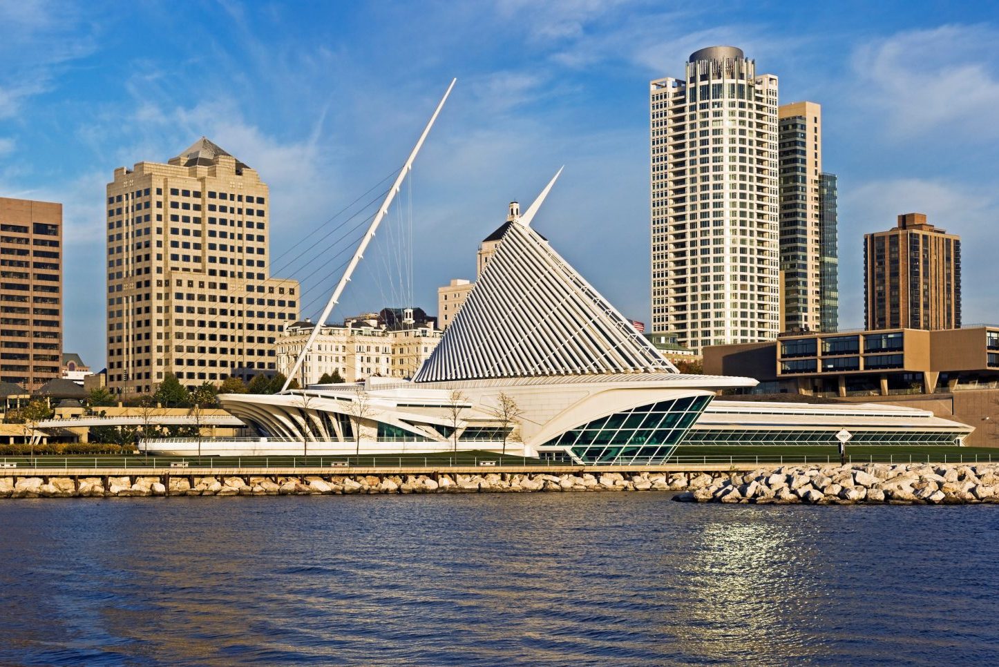 Morning panorama of Milwaukee, Wisconsin.